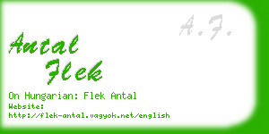 antal flek business card
